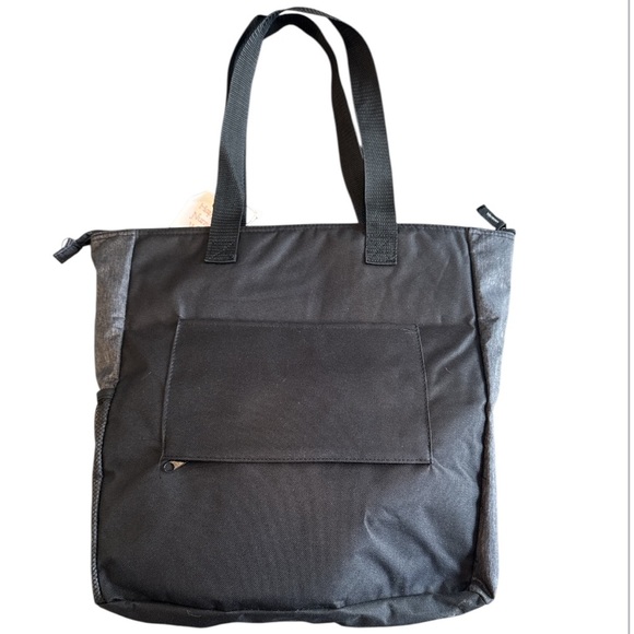 Tree of Life Caring Together Black & Charcoal Nylon Lap Top Tote Bag NWOT - Picture 3 of 12